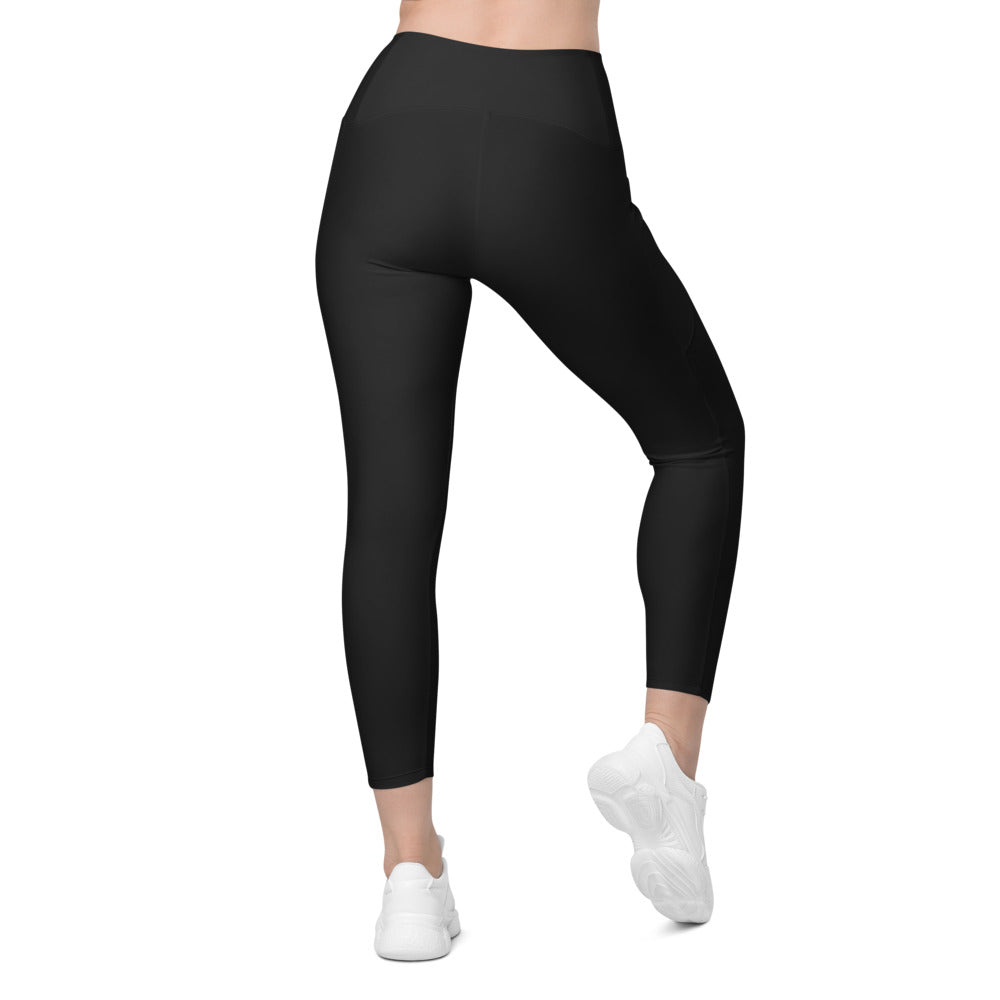 Tights med fickor – Hög midja – Svart