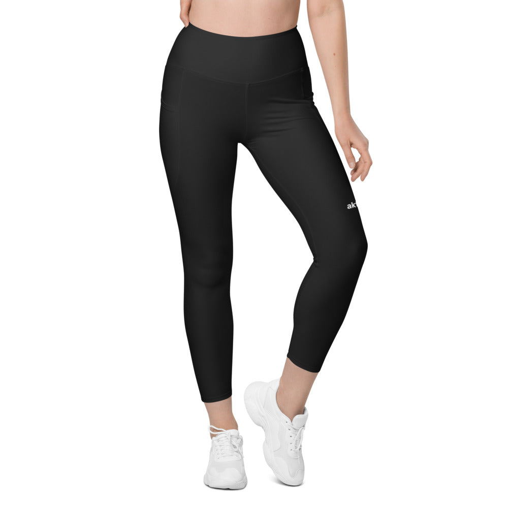 Tights med fickor – Hög midja – Svart