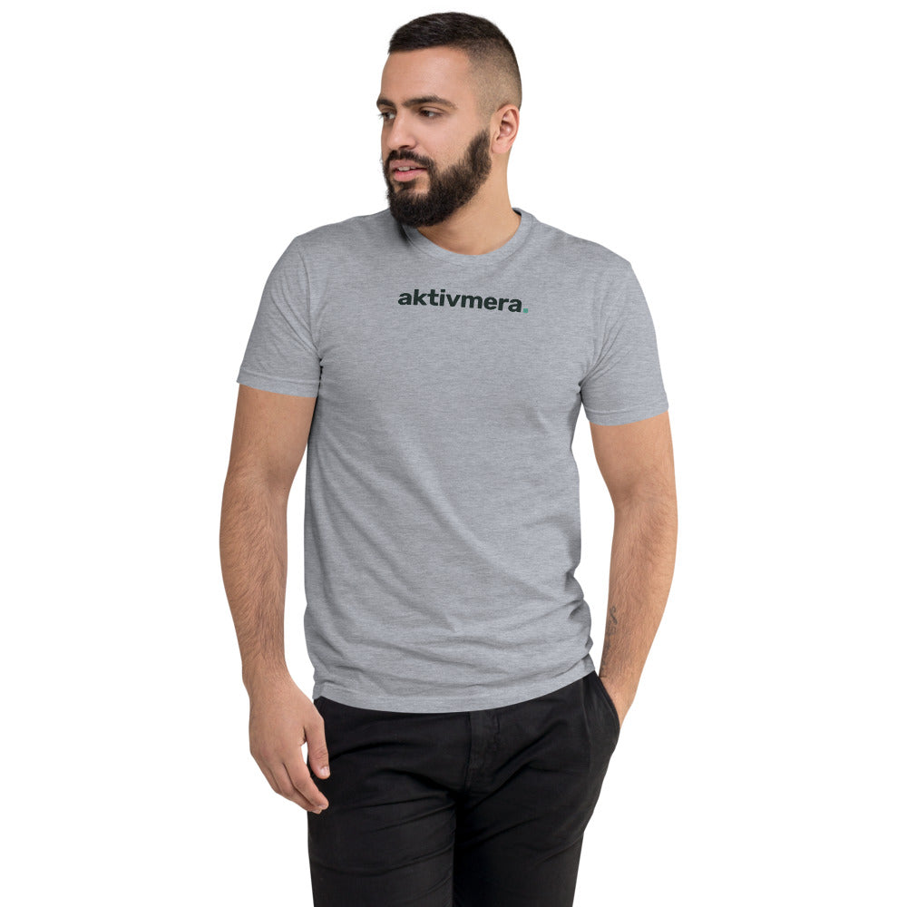T-shirt Herr – Smal passform – Gråmelerad