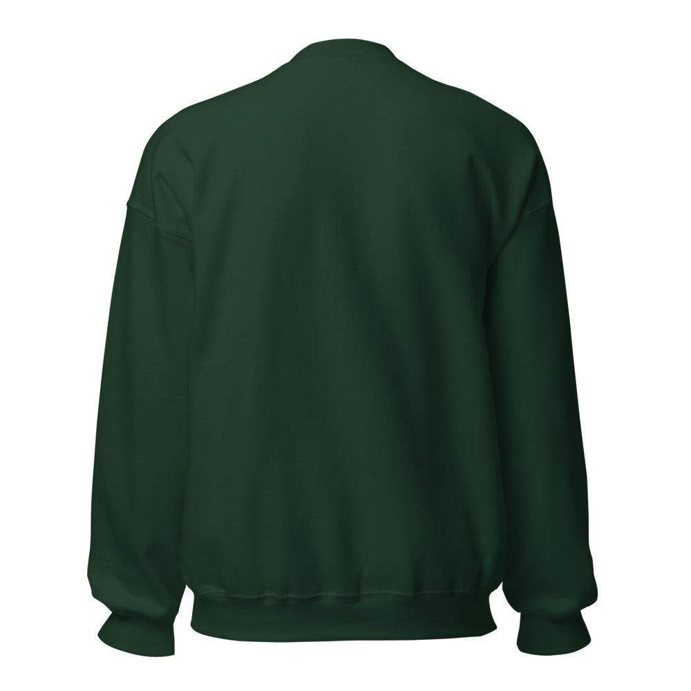 Collegetröja Bas – Unisex – Skogsgrön