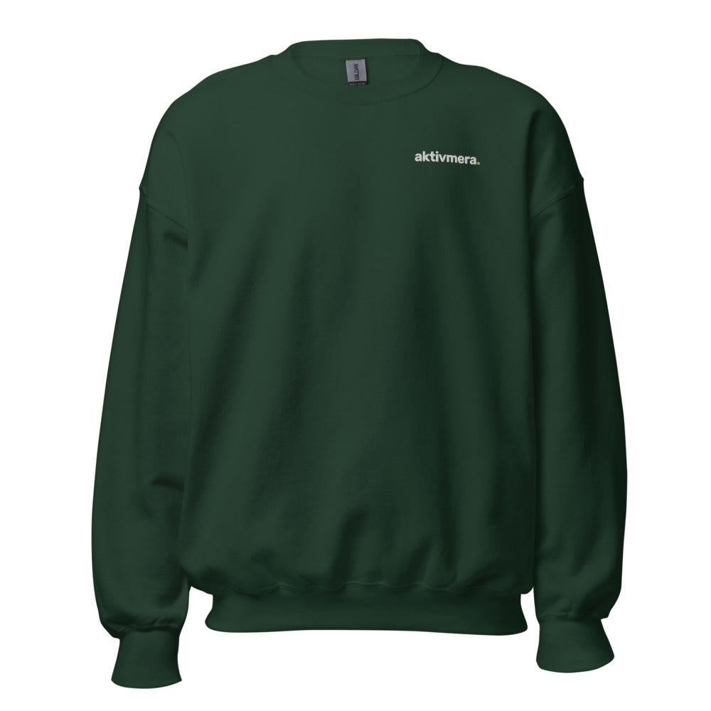 Collegetröja Bas – Unisex – Skogsgrön