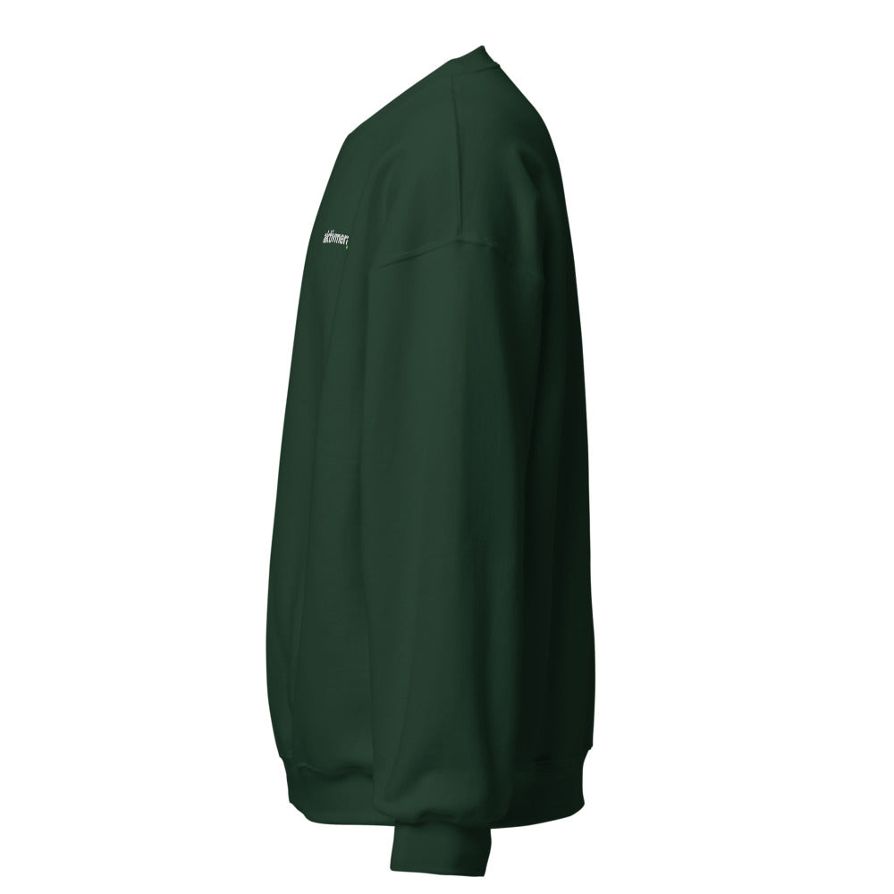 Collegetröja Bas – Unisex – Skogsgrön