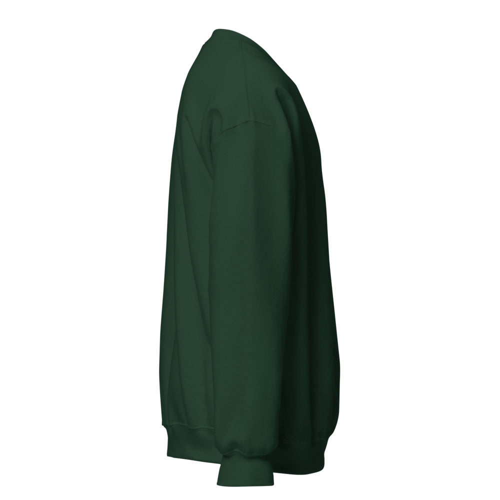 Collegetröja Bas – Unisex – Skogsgrön