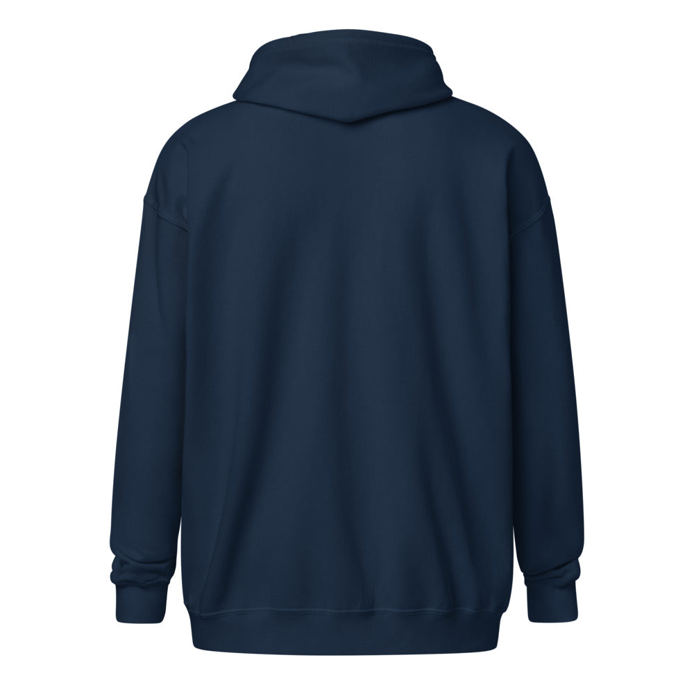 Zip-huvtröja – Unisex – Marinblå