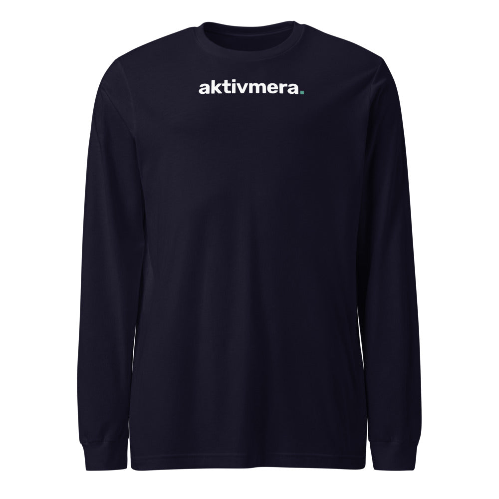 Långärmad T-shirt – Unisex – Marinblå