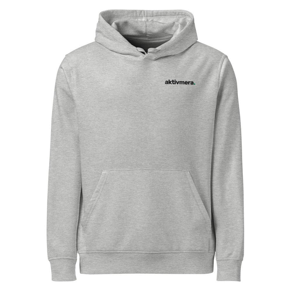 Ekologisk Huvtröja – Unisex – Gråmelerad