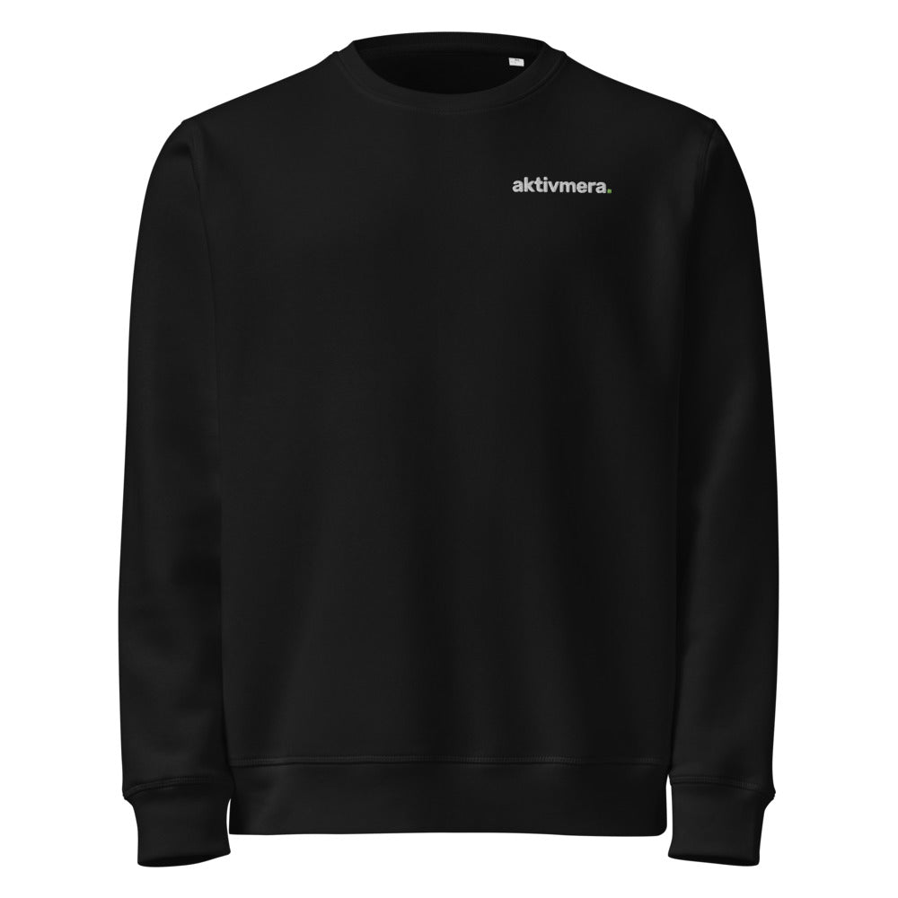 Ekologisk Collegetröja – Unisex – Svart