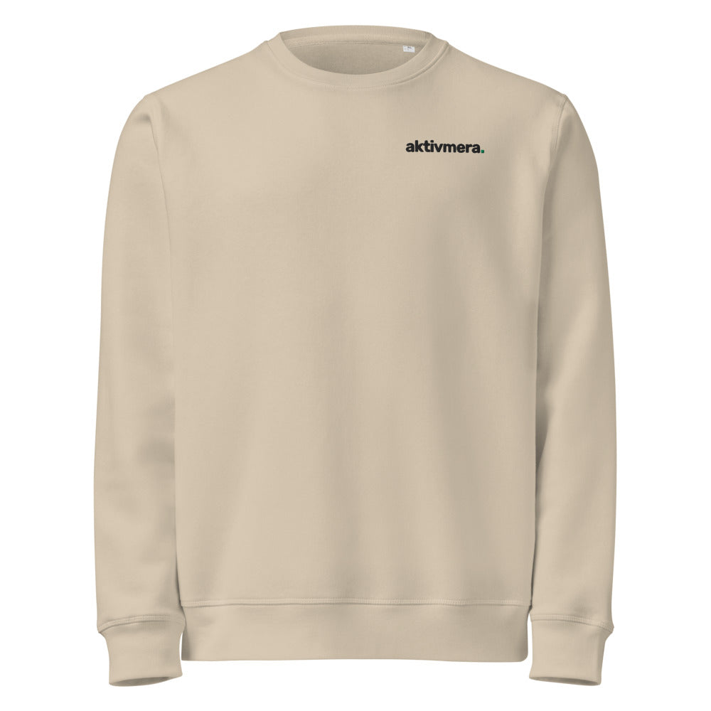 Ekologisk Collegetröja – Unisex – Sand