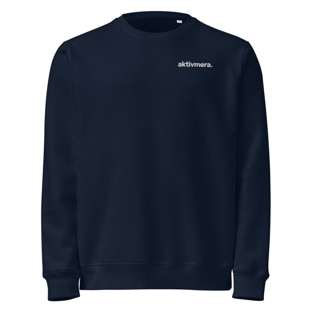 Ekologisk Collegetröja – Unisex – Marinblå
