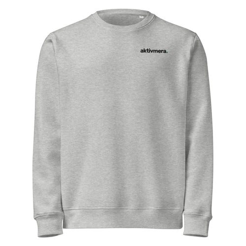 Ekologisk Collegetröja – Unisex – Gråmelerad