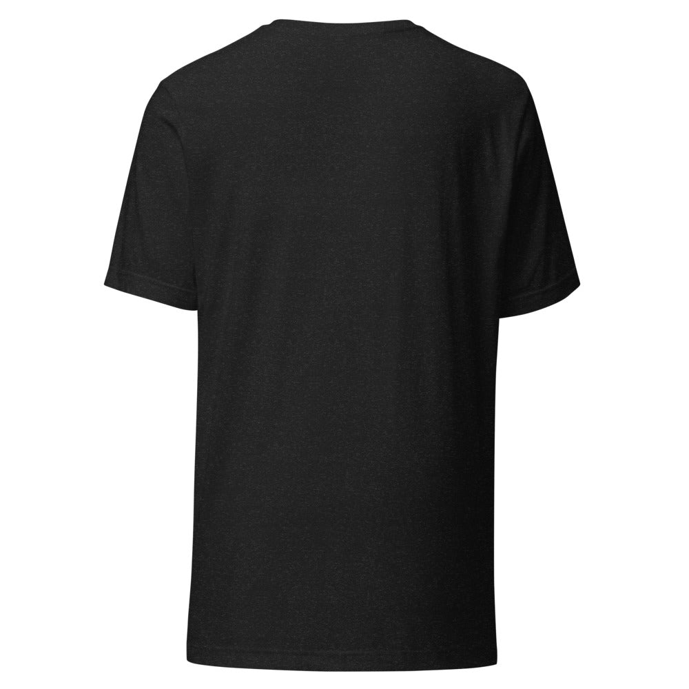 T-shirt Bas – Unisex – Svartmelerad