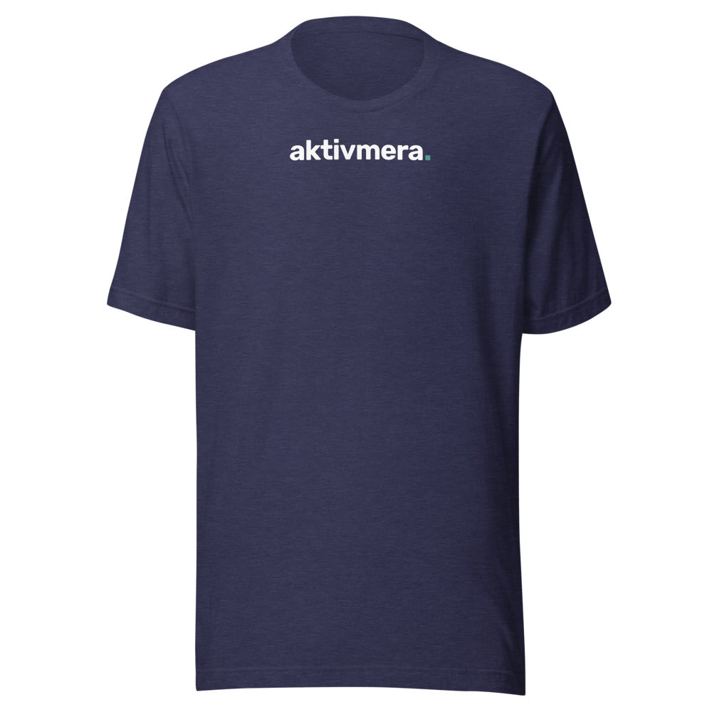 T-shirt Bas – Unisex – Marinblå melerad
