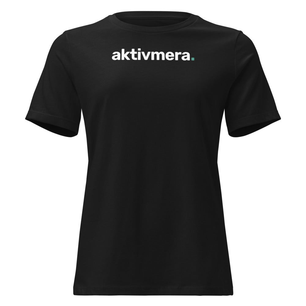 T-shirt Avslappnad – Dam – Svart